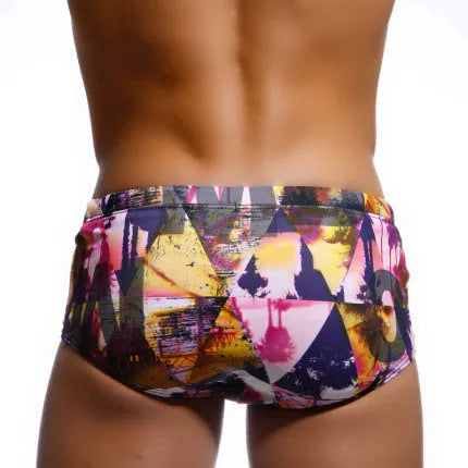 Mens nylon spandex stretch boxer shorts in black available in size M