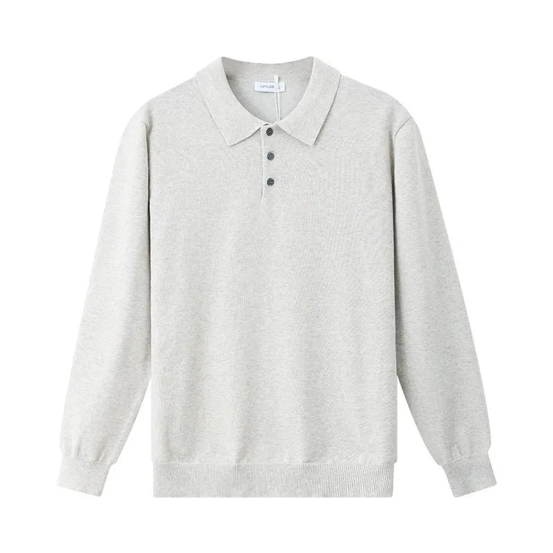Men's long sleeve pullover top, cotton blend viscose, five colours, sizes M to XXXL