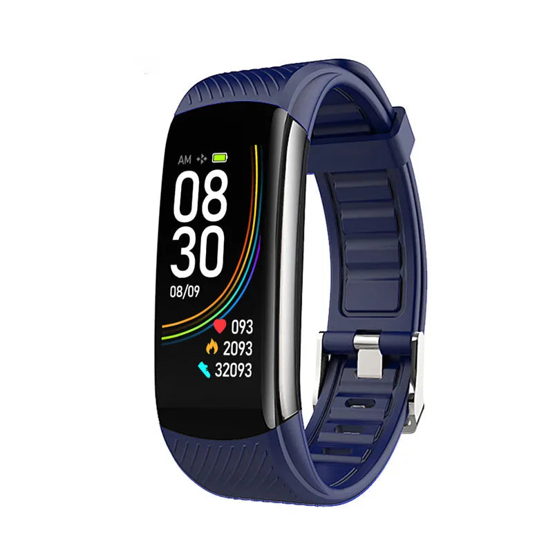 Smart Bluetooth electronic watch with 42x23mm digital display, 10mm plastic case and 10m waterproof rating