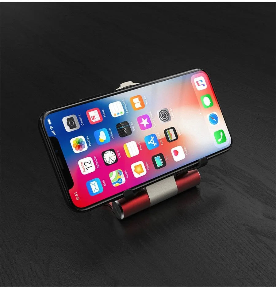 Iron Man metal QI wireless charger stand with 15W fast charging pad and silicone base