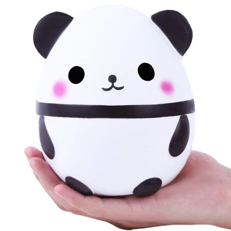 Panda decompression toy made of PU material with pinch music feature