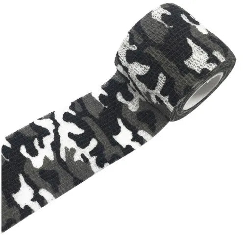 Camouflage self-adhesive elastic bandage 5cm non-woven wrap for first aid support