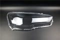 Transparent plastic headlight housing cover showing 50x30x20mm dimensions