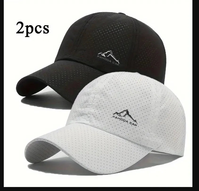 Adjustable polyester baseball cap in dome crown style for summer sun protection