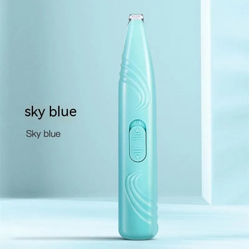 blue aluminum battery electric pet hair clipper for cats and dogs
