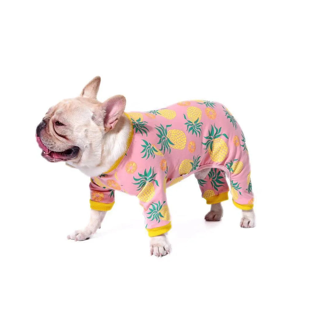 Pink cotton stretch pet sweater in sizes S to 2XL and FB with chest 20-62cm