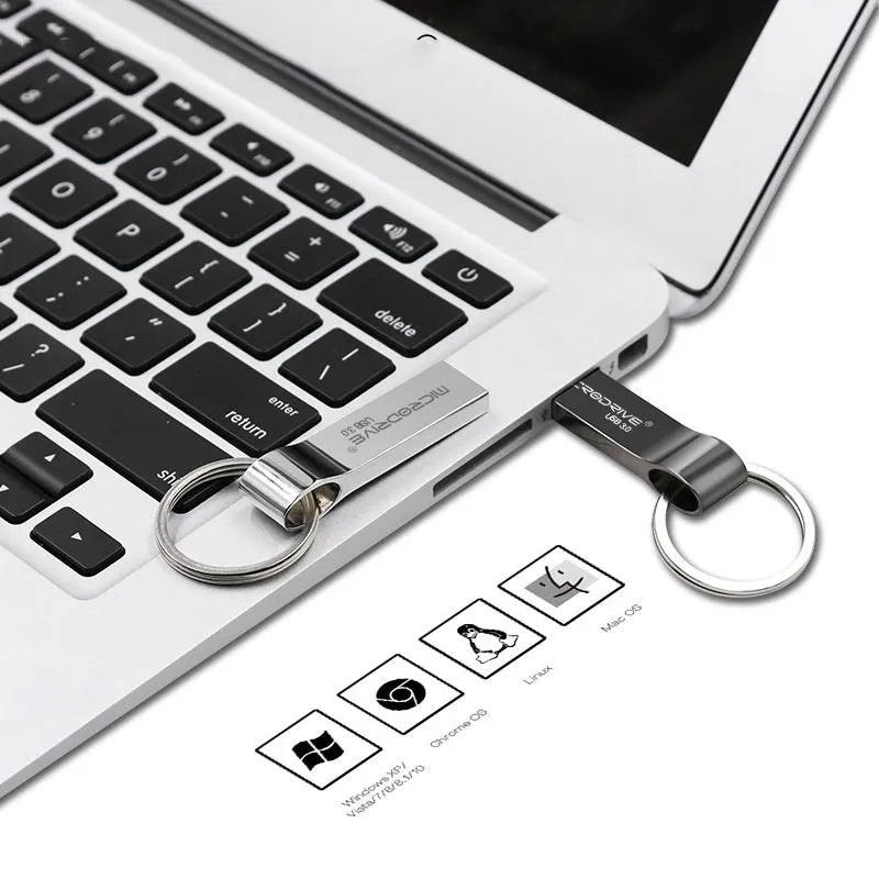USB 3.0 high speed U Disk with metal shell and rotation cap, black