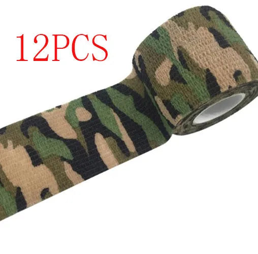 Camouflage self-adhesive elastic bandage 5cm non-woven wrap for first aid support