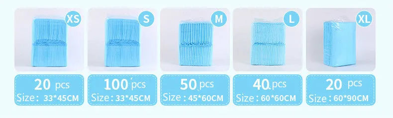 Pet Dad Teddy Thickened Diaper pad for dogs and cats in XS to XL sizes with PE and non-woven fabric