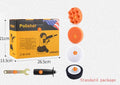Yellow automotive polishing machine with 125mm disc for car, metal, wood and ceramic surfaces