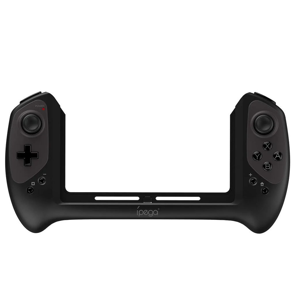 Black Nintendo Switch wireless controller with ergonomic grip and textured joysticks