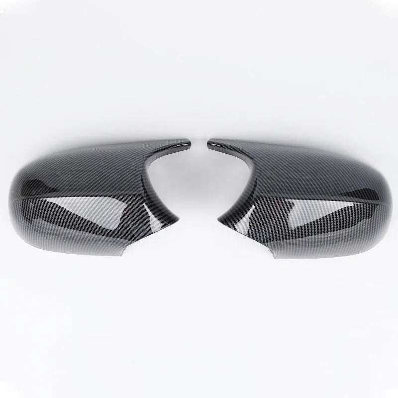 Pair of black ABS plastic rearview mirror housings for BMW 3 Series E90 side mirrors