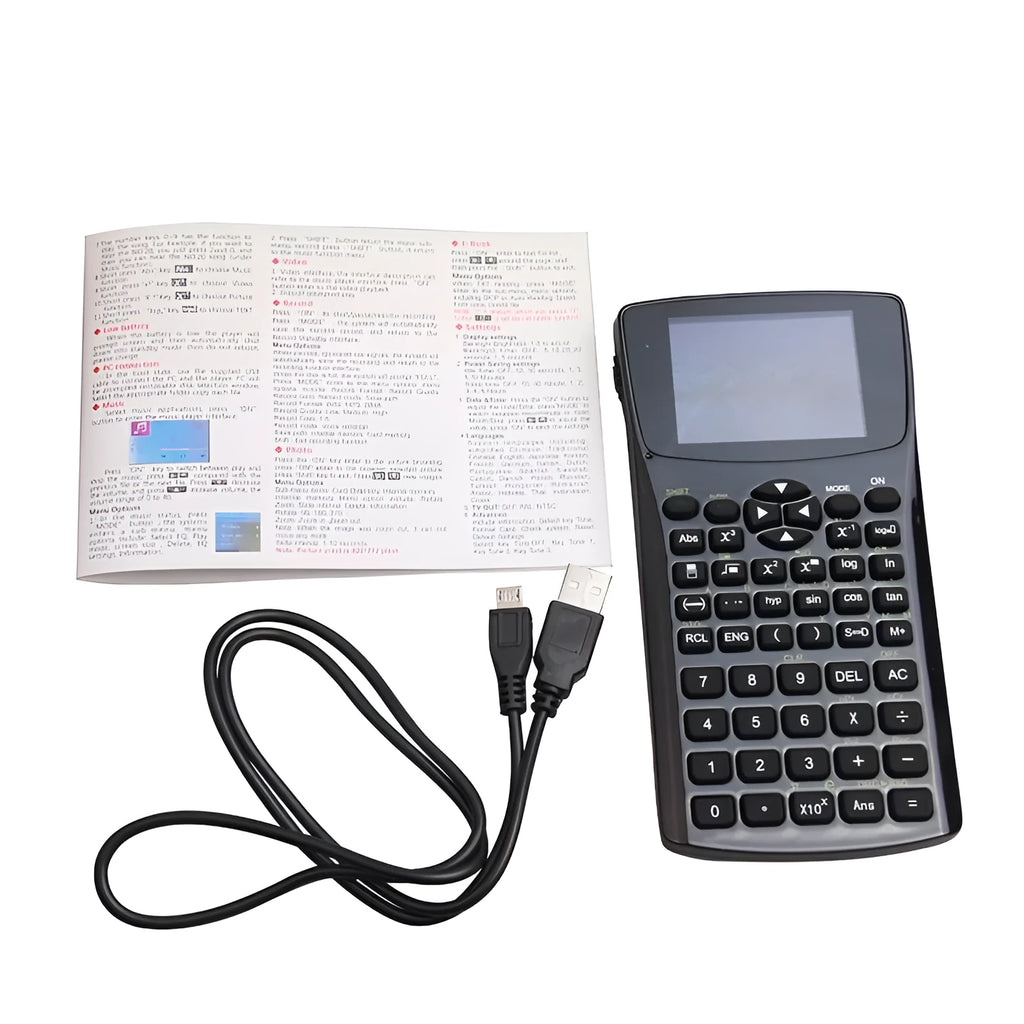 Black multifunctional e-book reader with colour screen and adjustable strap