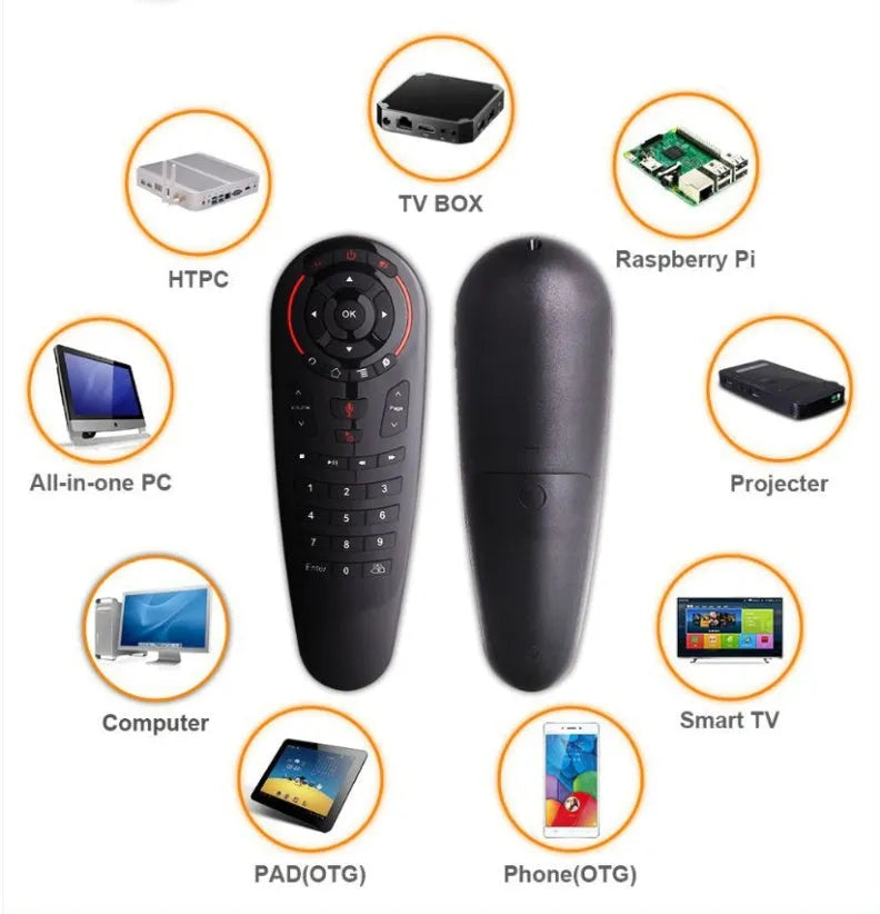 G30 wireless keyboard remote control with air mouse function and nano receiver
