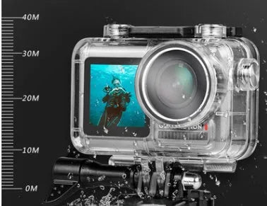 Acrylic sports camera diving shell waterproof housing with 40m and 61m depth rating options