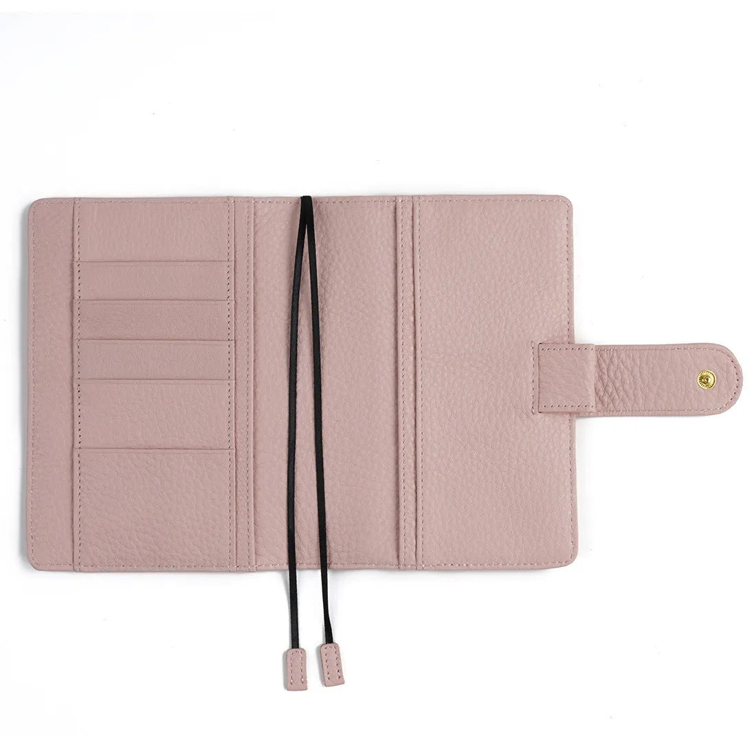 A6 loose-leaf cowhide diary with lychee pattern cover, 12 x 16.5cm, in off white, pink, or white.