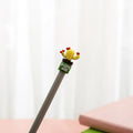 Potted cactus gel pen set 4 pens plastic silicone 18.5cm fine 0.5mm tip blue colorful gray green yellow