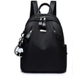 Medium square rucksack in Oxford cloth with double straps and internal organisation pockets
