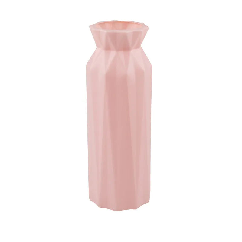 Drop-resistant melamine vase in grey, green, pink, or white with 7.2cm base diameter