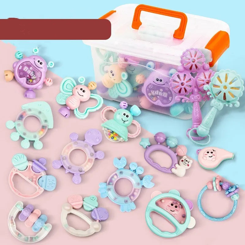 Baby Early Education Comfort Toy Plastic Sensory Development Toy for Infants 0-3 Years Vision Grasping Hand-Eye Coordination Interest Cultivation 6 Styles 480g-680g