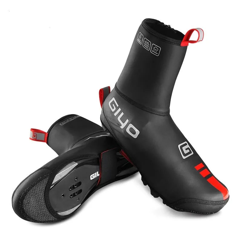 Giyo GUXT-O2B black waterproof cycling shoe covers, PU polyester rubber Kevlar, about 115g