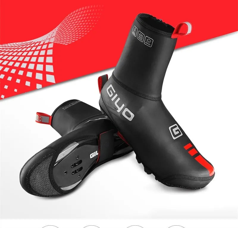 Giyo GUXT-O2B black waterproof cycling shoe covers, PU polyester rubber Kevlar, about 115g