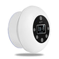 White portable Bluetooth speaker, 85x85x40mm, 240g, waterproof card, built-in battery, USB connection