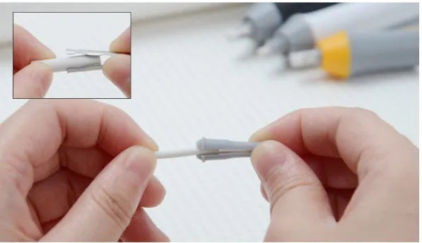 Electric eraser geometry modelling plastic black and grey 166x15mm