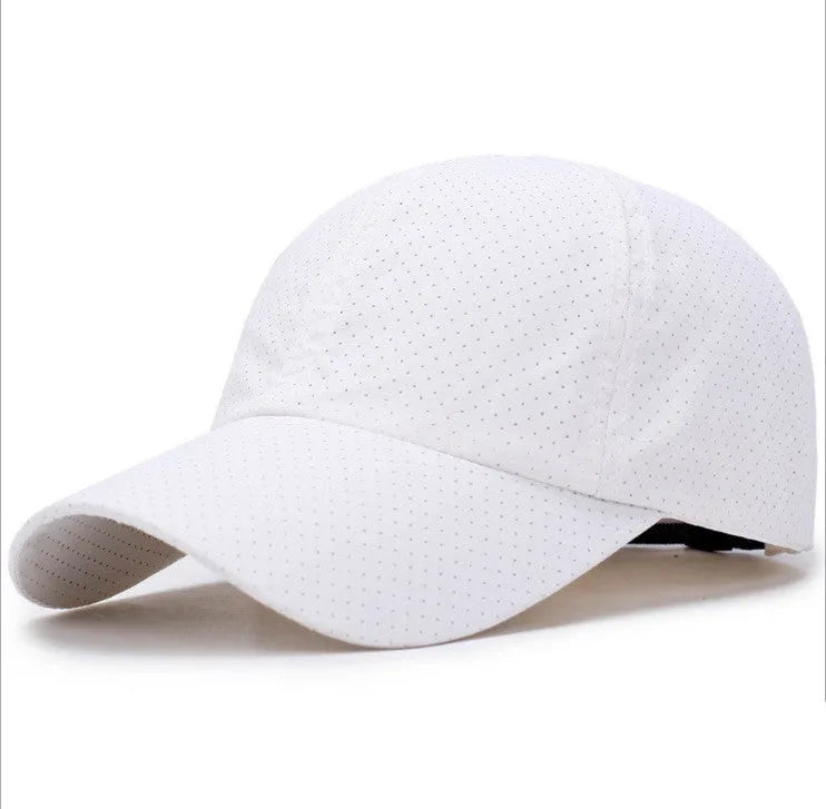 Ultra-thin quick-drying baseball cap with 11cm depth and 7.5cm brim in dark gray