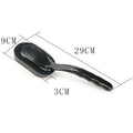 Car tyre waxing long handle sponge brush with polyester sponge head on a grey background
