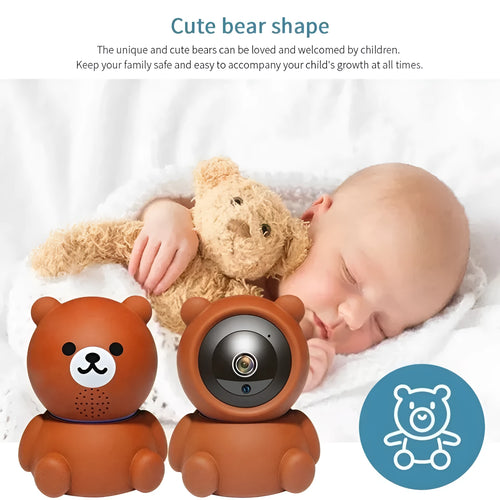 1080P WiFi security camera with auto tracking and IR night vision for home monitoring