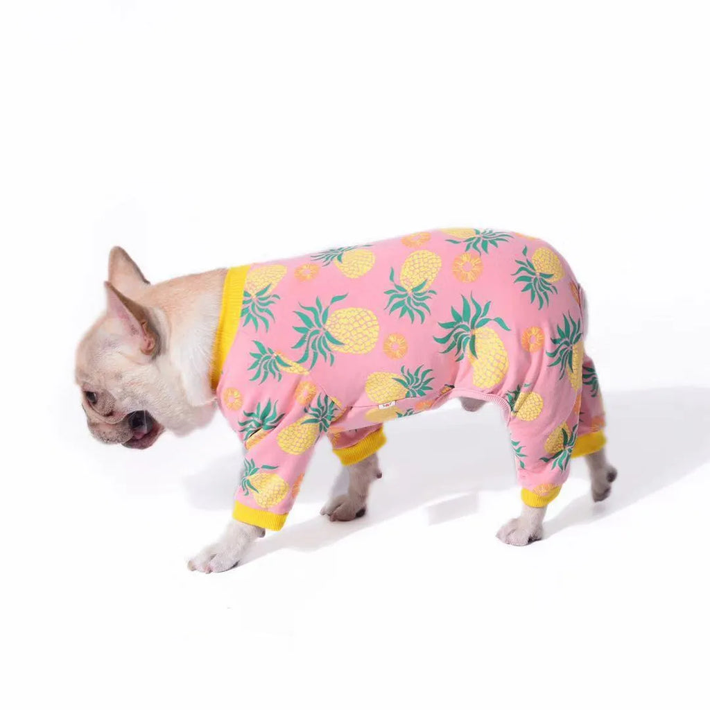 Pink cotton stretch pet sweater in sizes S to 2XL and FB with chest 20-62cm