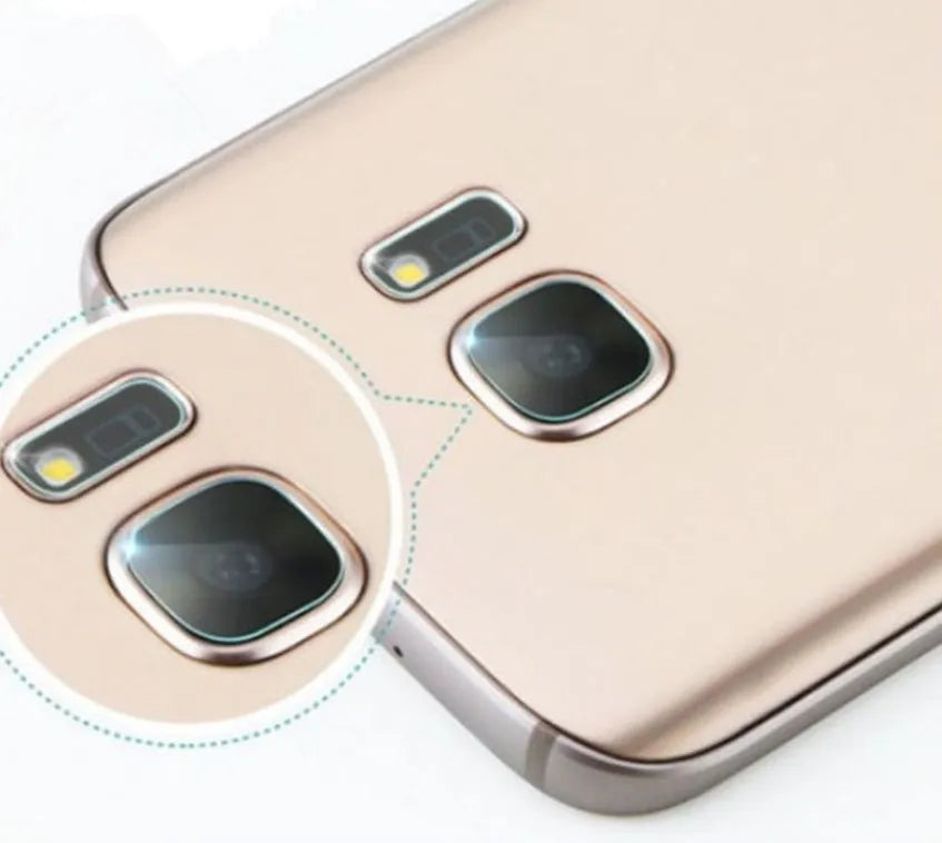 Tempered glass lens protective film for Samsung Galaxy S8 rear camera.