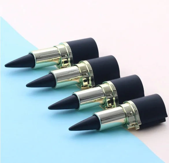 Waterproof black eyeliner pen with soft core for fine and thick lines