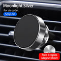 Car phone holder with magnetic suction cup and 4 samarium magnets in black colour