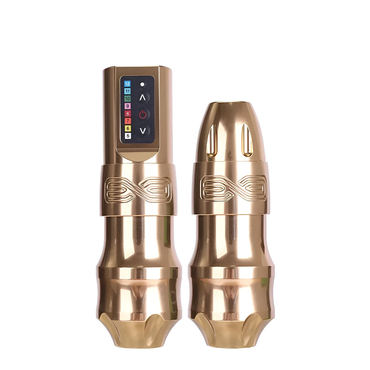 Wireless dual battery tattoo pen cutting all-in-one machine with charging power supply in grey