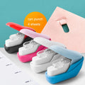Stapler-free stapler embossed design ABS 50x25x50mm random colour compact