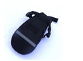 Bicycle saddle bag in black, red or blue, 600D material with reflective strip, 20cm long, 8cm high, 6cm wide