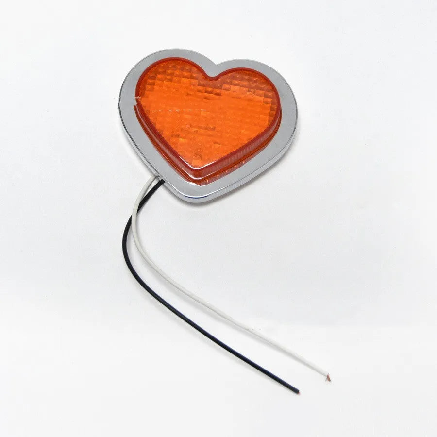 12v heart-shaped Japanese-style LED sidelight for vehicle body width illumination in multiple colours