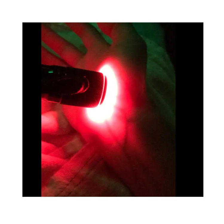 Black aluminium alloy Smart Vein Locator device for medical vein finding and red light use.