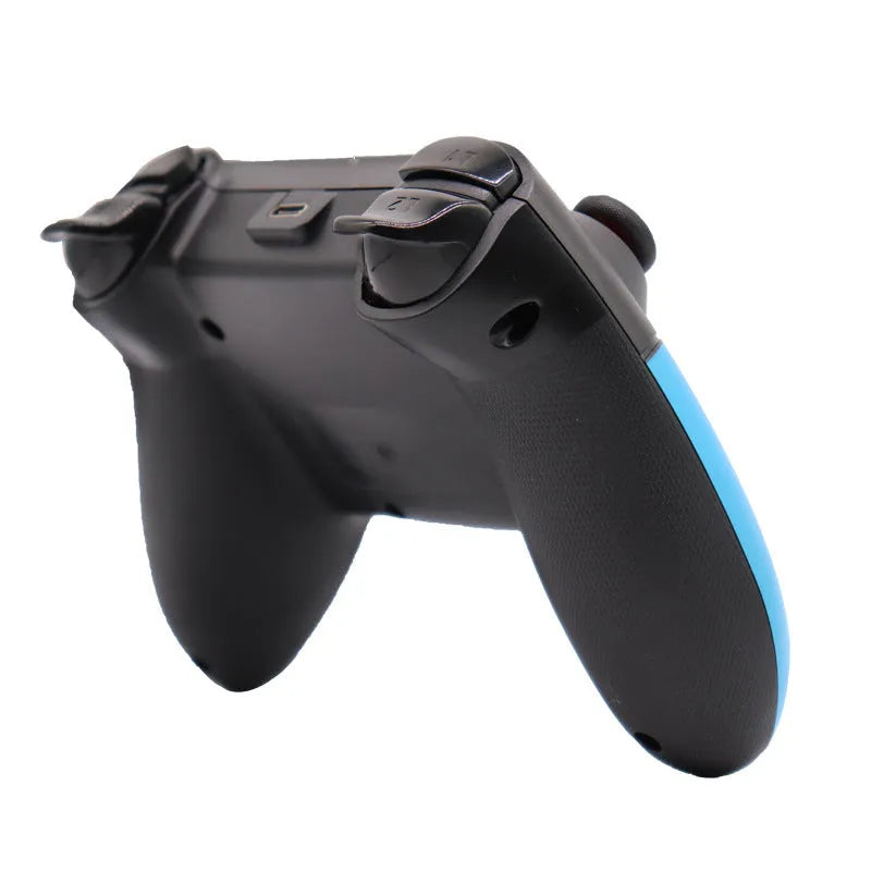 Nintendo Switch Bluetooth game controller in blue and red colours with USB cable