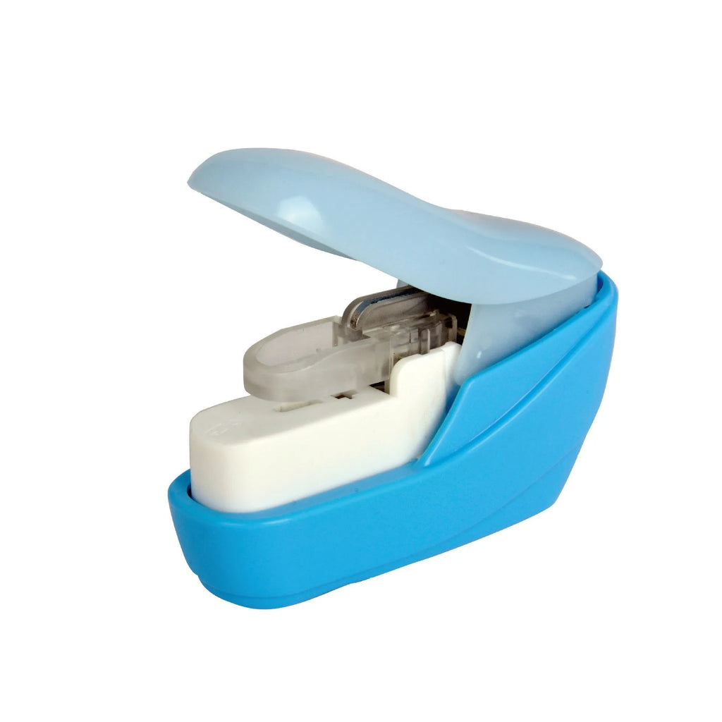 Stapler-free stapler embossed design ABS 50x25x50mm random colour compact