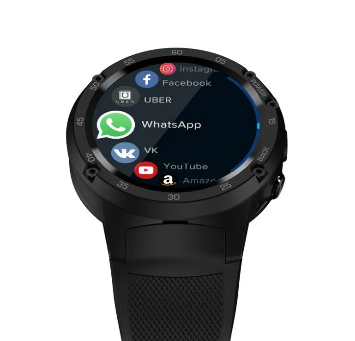 Zeblaze THOR 4 4G smart watch with 1.39-inch circular colour screen and silicone strap