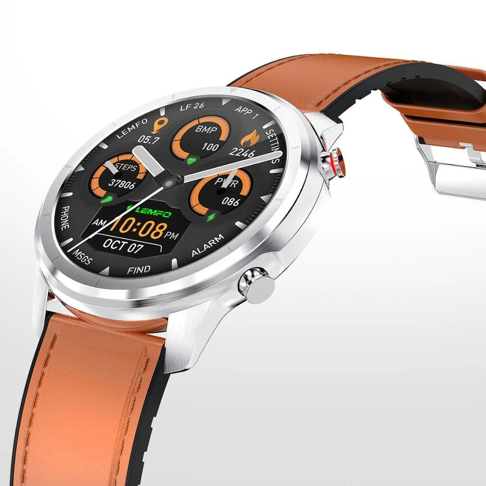 LEMFO LF26 smart bracelet showing 1.3-inch colour screen and available in five colour combinations