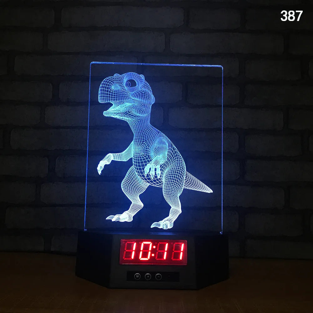 3D glowing dolphin night light LED table lamp with remote control on wooden surface
