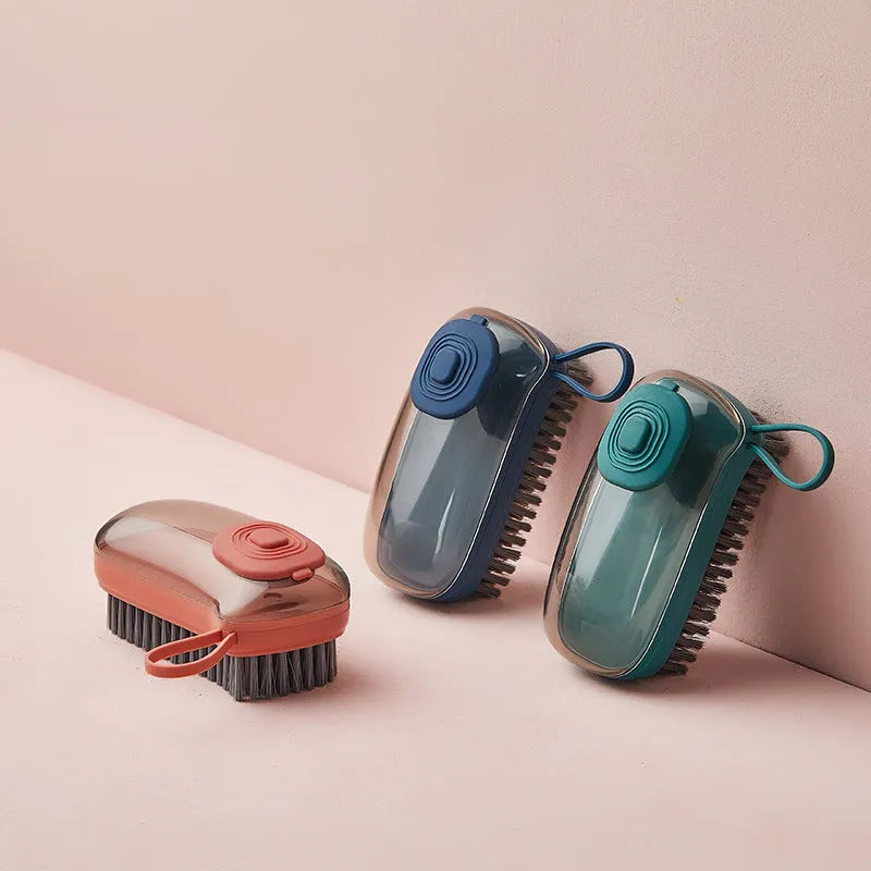 ABS plastic automatic liquid cleaning brush with ergonomic grip in multiple colours