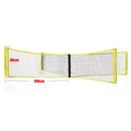 Black PE volleyball net, 100x30cm or 150x50cm, with 2mm or 4mm rope and canvas hemming