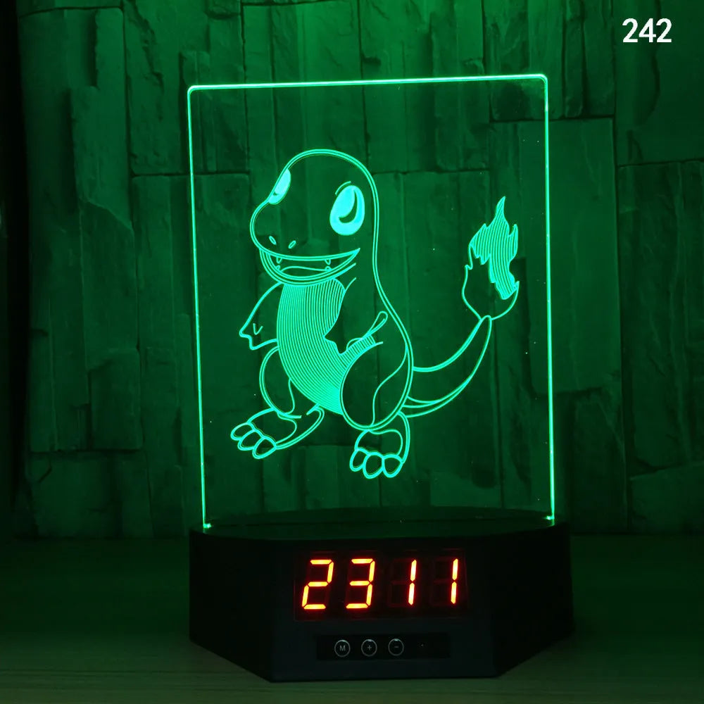 3D glowing dolphin night light LED table lamp with remote control on wooden surface