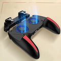 H10 Android mobile phone game controller with touch screen, shown next to a smartphone.