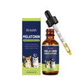 Pet Cat And Dog Melatonin supplement 60ml liquid bottle with valeriana root powder and L-theanine
